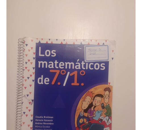 Los Matematicos De 7mo /1ro - Santillana - Broitman (Usado)