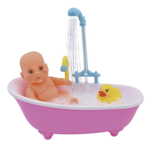 Imagen 1 de 8 de Bañando A Luly C/ Bañera Y Duchador Ditoys Tv Nvo 15 Bigshop