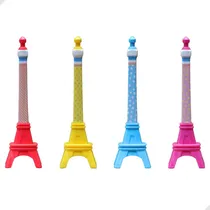 Comprar 06 Canetas Fofas Torre Eiffel Luxo Papelaria Criativa Kawaii