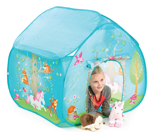 Juega Tent Fun2give Pop It Up Enchanted Forest Blue Kids 3+