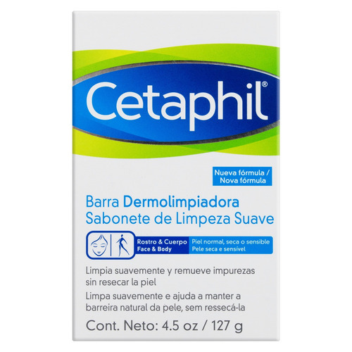 Imagem 1 de 1 de Sabonete Barra Rosto e Corpo Cetaphil Caixa 127g