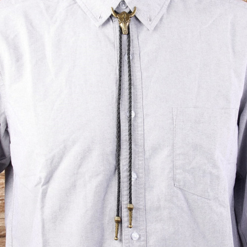 2pzs Corbata Vaquera Western Hombre Camisa Bolo Corbata