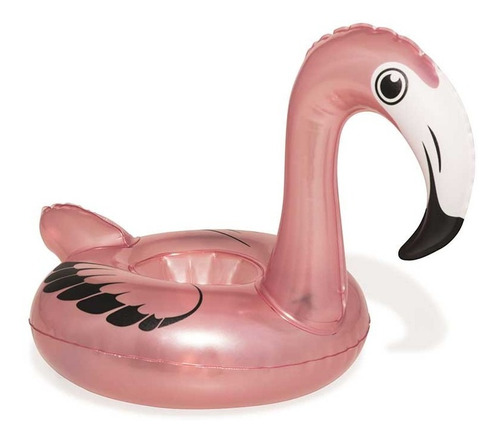 Porta Copo Inflável Piscina Forma Flamingo Bestway 12x18x3cm