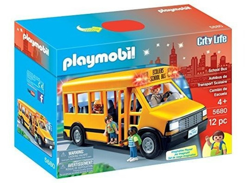 Playmobil Conjunto De Vehículos Para Autobuses Escolares