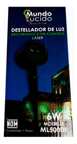 Destellador Laser Led Para Navidad Elige La Figura Ml5000 Luces Var4