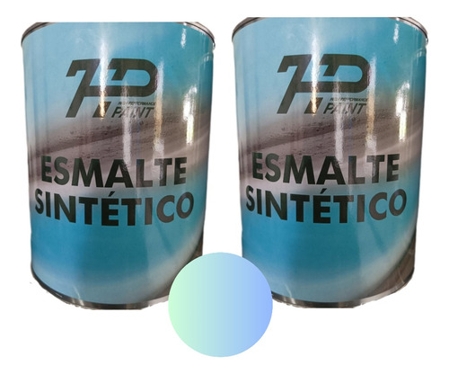 Pintura Esmalte Sintético Color Azul Pastel. Alto Brillo