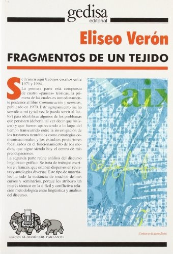 Fragmentos De Un Tejido -   - Eliseo Veron