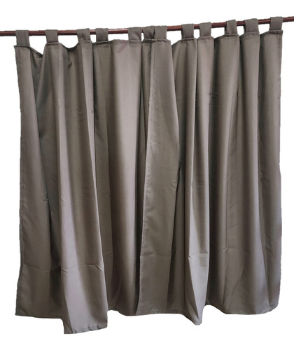 Cortina Tela Tropical 1.45m X 1.30m Para Habitación Y Cocina Chocolate