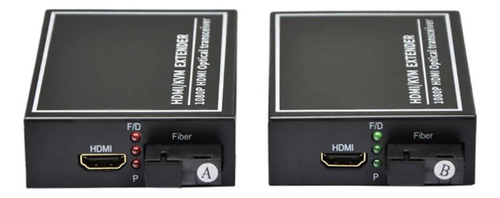 Kit Extensor Hdmi Via Fibra Ótica 40km