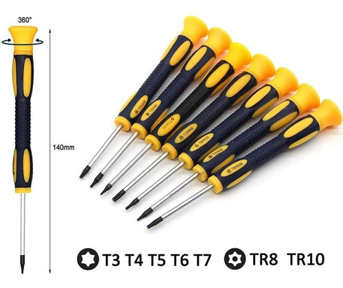 Emien 12 En 1 Destornillador Torx Juego Con T3 T4 T5 T6 T7 T