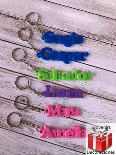 Imagen 1 de 10 de Llaveros Personalizados Con Nombre - Los Mas Lindos