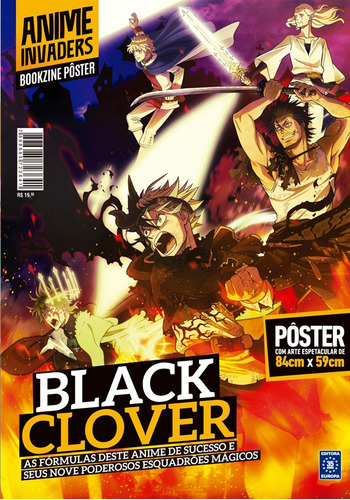 Superpôster Anime Invaders - BlackClover, de a Europa. Editora Europa Ltda., capa mole em português, 2021