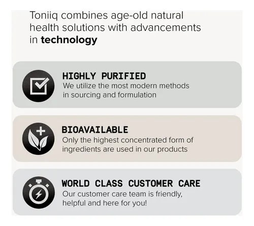 Toniiq Glutathione Cápsulas 1000 Mg - 60 Cápsulas - Sin Ogm