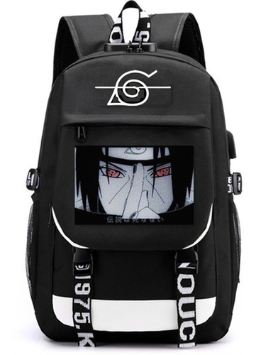 Mochila Casual Anime Uchiha Itachi Moda Simple Naruto