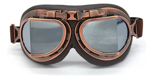 Motocicleta Gafas De Protección Gafas De Piloto Vintage [u]