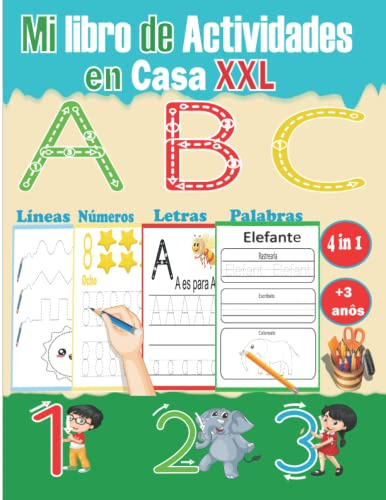 Mi Libro De Actividades En Casa Xxl +3 Años: Aprender A Escr