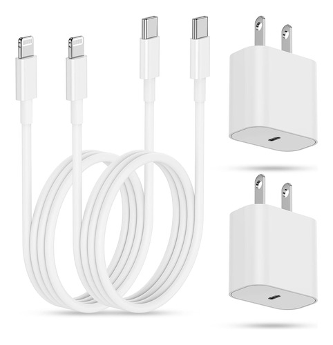 iPhone Charging Block Mfi Certified Wall Plug And 6ft C To L