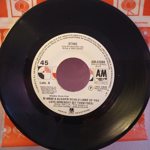 Sting If You Love Somebody Set Them Free Vinilo Ep 45 Rpm (Usado)