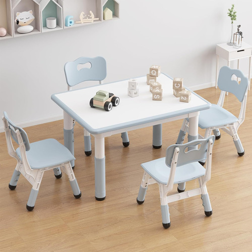 Juego De Mesa Y Silla Para Niños, Mesa Para Niños De Altura