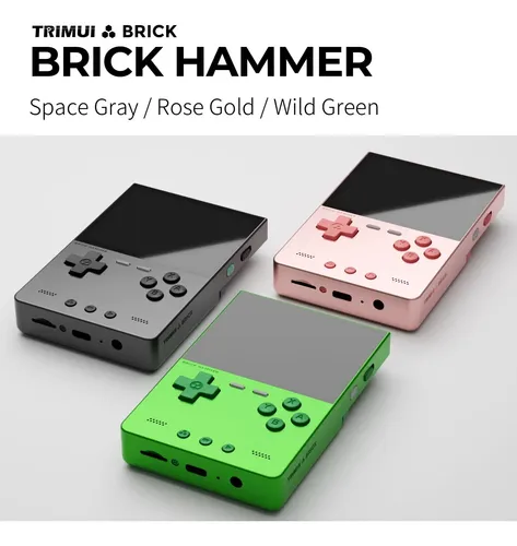 TRIMUI Brick – Consola Retro Portátil Con Pantalla IPS 3.2″, Aluminio CNC, 8GB + TF Hasta 1TB, Wi-Fi, Bluetooth Y 3000mAh