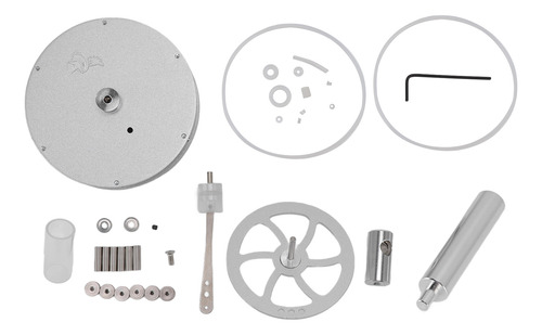 Modelo De Motor Stirling, Físico De Aluminio A Baja Temperat