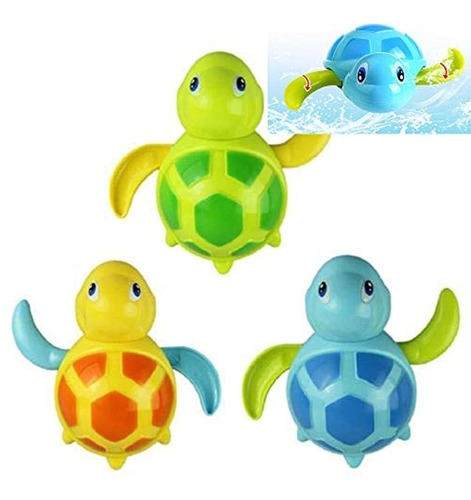 Wedfeir 3 Piezas Baño Natacion Tortuga Juguete Para Bebe