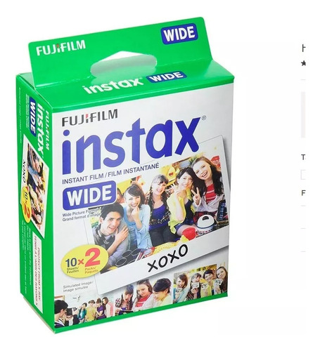 Rollo Fujifilm Camara Instax Wide Pack X20 Fotos