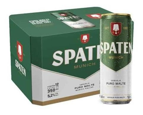 Cerveja Spaten Lata 350 Ml Pac 12 Kit 2 Caixas 