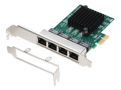 Placa De Servidor De Rede 4 Portas Gigabit 1000m Pci-e