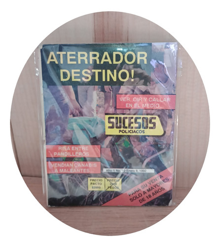 Revista Sucesos Policiacos No. 10 ¡aterrador Destino! 1991 (Usado)