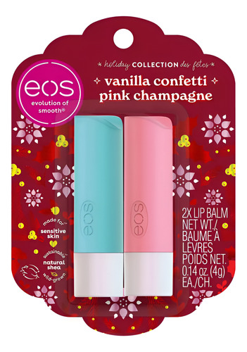 Eos Bálsamos Labiales Holiday Collection 2 Pieza