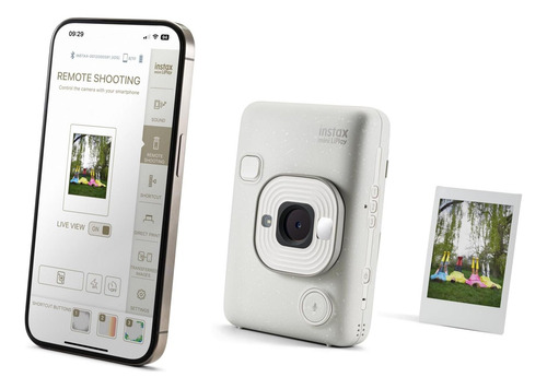 Fujifilm Instax Mini Liplay Hybrid Instant Camera Misty Blanco