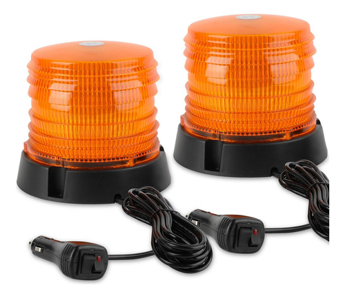 Aspl 2 Luces Led De Advertencia, 60 Luces Led Ámbar, Luces E