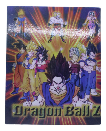 Carpeta N3 Dos Tapas Dragon Ball Z Goku Vegeta Super Sayain 