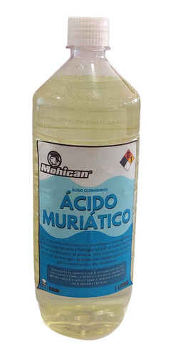 Imagen 1 de 2 de Acido Muriatico Concentrado Mohican 1 Litro