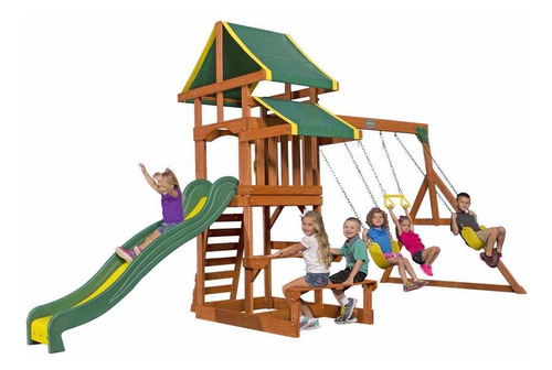 Centro De Juegos Casa Columpios Resbaladilla ¡hasta 9 Niños!