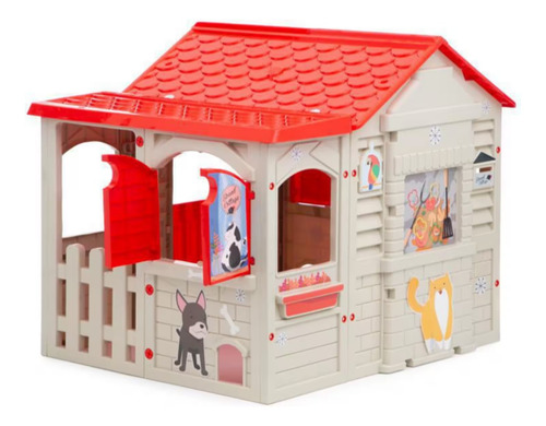 Casita De Juegos Infantil Para Casa Jardín Exteriores