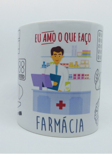 Caneca Personalizada Profissão Farmácia Farmacêutico