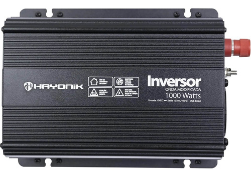 Inversor De Onda Modificada 1000w 12vdc/127v Pw11-2 Hayonik