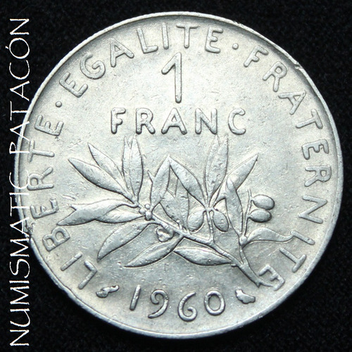 Np* Moneda Francia 1 Franco 1960 - Km 925 - Buena