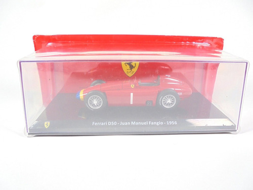 Ferrari D50 # 1 Juan M Fangio Campeon F1 1956 Escala 1/24 Rojo