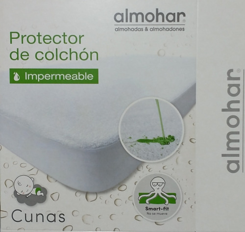 Cubrecolchon Impermeable Toalla Y Pvc Cuna Colecho 90x60