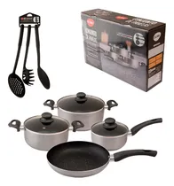 Comprar Conjunto Panelas Alumínio Revestimento Antiaderente 7pçs