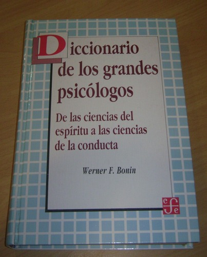 Diccionario De Los Grandes Psicólogos. De Las Ciencias&-.