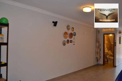 Imagem 15 de 30 de Sobrado Com 03 Dormitórios ( 3 Suites ) 05 Vagas De Garagem Residencial À Venda, Parque Erasmo Assunção, Santo André. - So0036