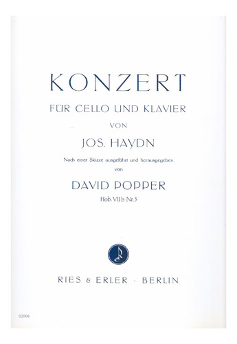 J. Haydn: Konzert Fur Cello Und Klavier, Hob.viib Nr.5.
