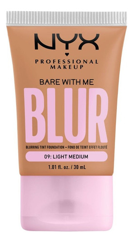 Base De Maquillaje Nyx Professional Makeup Bare With Me Blur Tono Light Medium