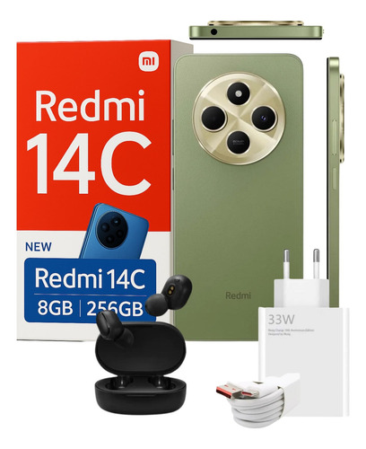 Smartphone Redmi 14c 256gb + Fone Bt Rápido E Completo