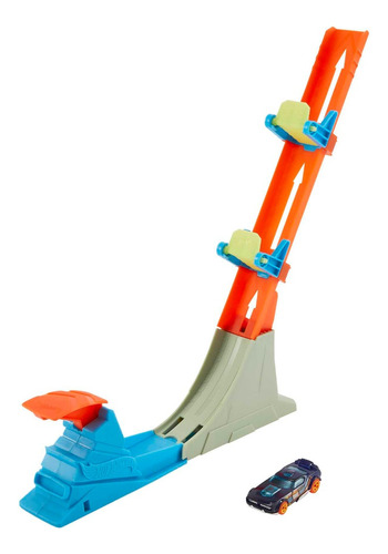 Hot Wheels Action Pista Juguete Acrobacias Lanzador Vertical Color Multicolor