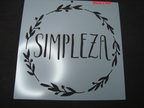 Stencils Decorativo Plantilla Sgz 30x30cm. Reposteria Sgz146